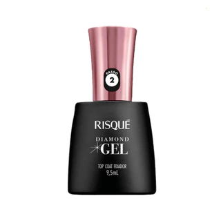 RISQUE ESMALTE GEL TOP COAT FIXD 9,5 em Oferta na Shopee