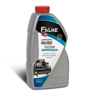 Óleo lubrificante mineral para compressores 1 litro - AW 150 - Falke em Oferta na Shopee