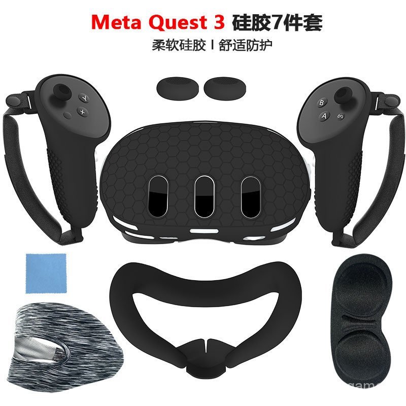 Adequado para Acessórios Meta Quest 3, Capa Protetora de Silicone para Alça, Capa Protetora para Host, Antiderrapante, A