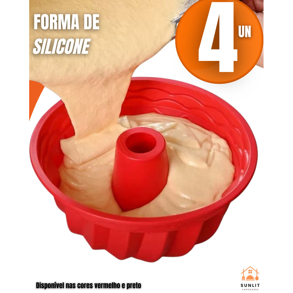 Forma de Silicone para Assar Bolo Resistente ao Calor Usar n