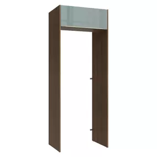 Porta-Geladeira 83 cm 1 Porta Basculante Rustic/Cinza Lux Madesa em Oferta na Shopee