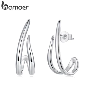 Brincos Bamoer Linhas Simples Para Mulheres Meninas Joias Moda em Oferta na Shopee