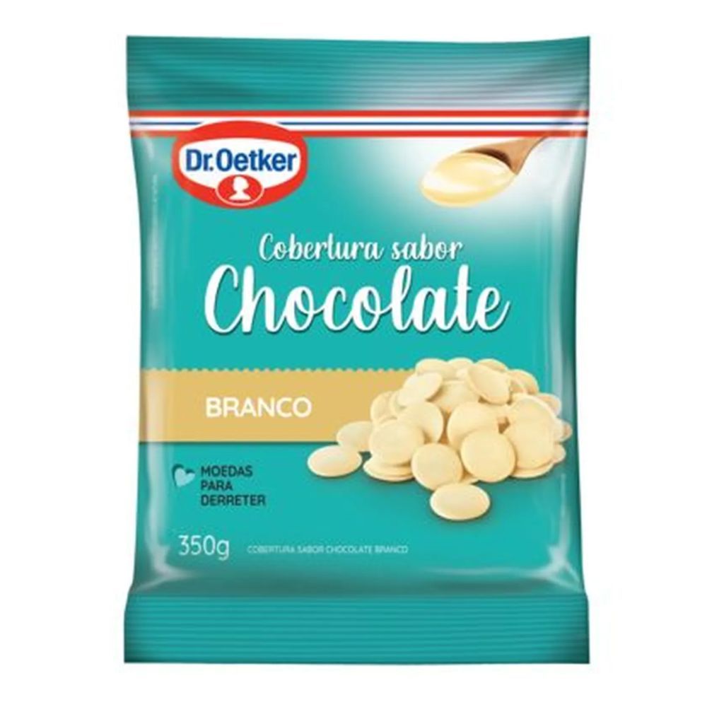 Cobertura em Gotas Sabor Chocolate Branco 350g Dr. Oetker | Shopee Brasil