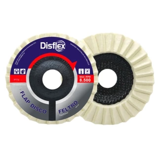 Disco de polimento flap-disc 4.1/2" - Fast Polish - Disflex em Oferta na Shopee