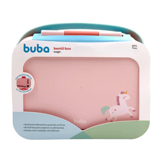 Lancheira Bentô Box Magic Buba com Divisórias Unicórnio em Oferta na Shopee