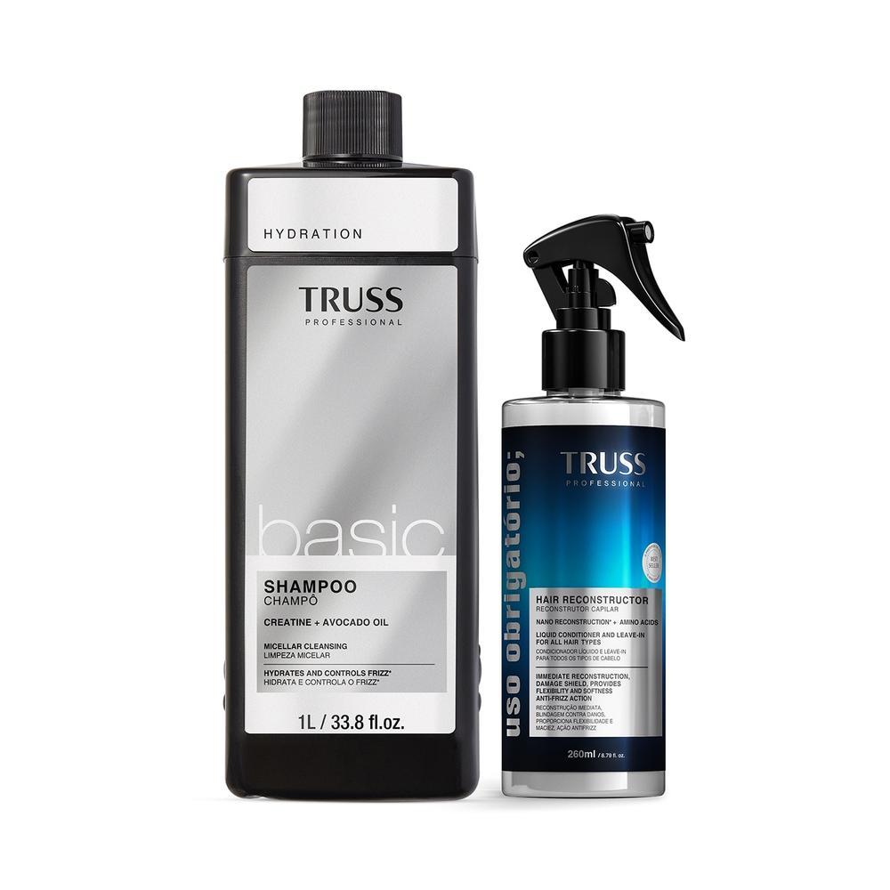 Combo TRUSS: Shampoo Basic 1l + Spray Uso Obrigatório; 260ml | Shopee ...
