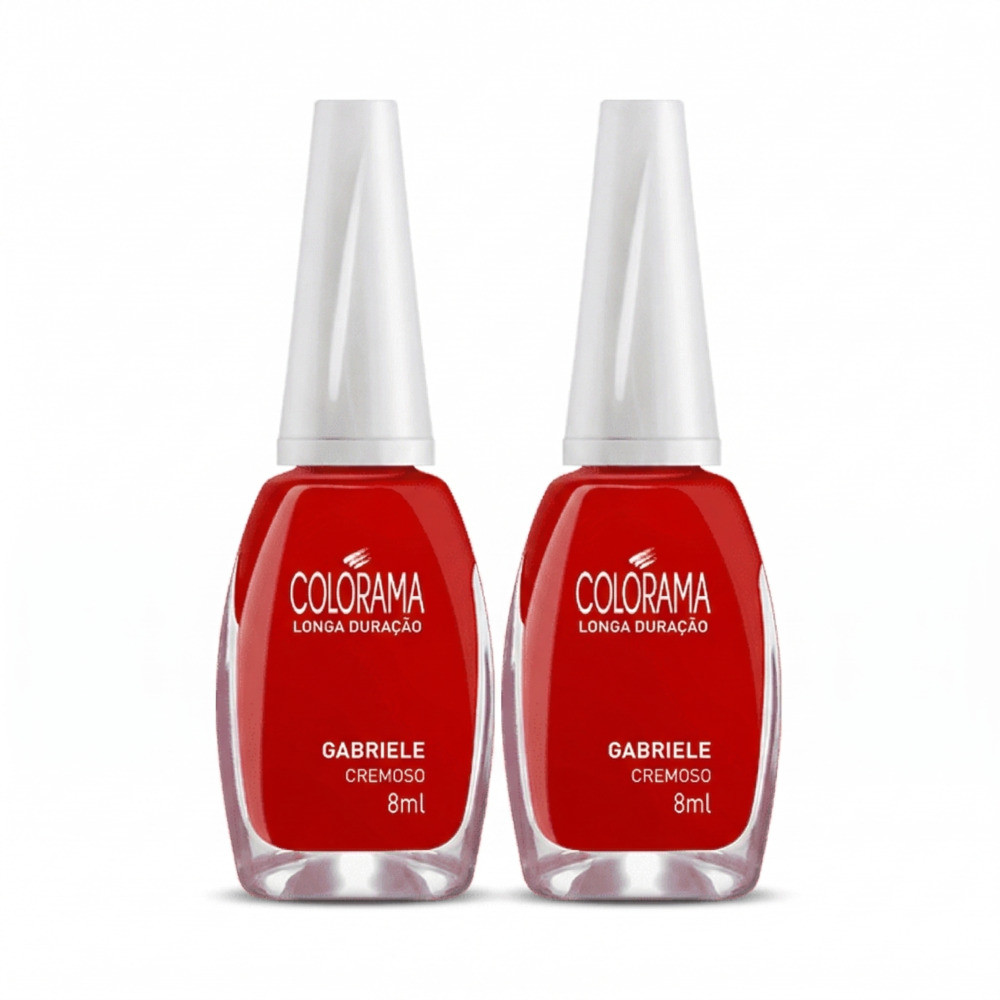 Kit 2 Esmaltes Colorama Cremoso Gabriele | Shopee Brasil