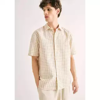 Camisa Masculina Comfort Fio Tinto em Oferta na Shopee