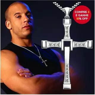 Colar Com Pingente De Cruz De Velozes E Furiosos Para Homens Mulheres Estilo Hip Hop Presente em Oferta na Shopee