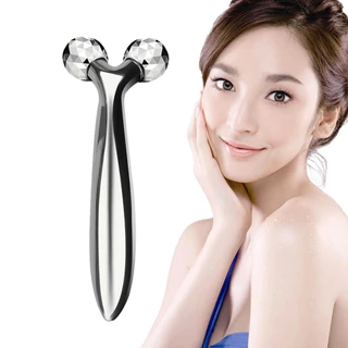 Kit 2 Massageador Facial 3D Roller para Rosto e Pescoço–Rolo Facial Lifting/Drenagem Linfática/ Anti-Rugas - WYL em Oferta na Shopee