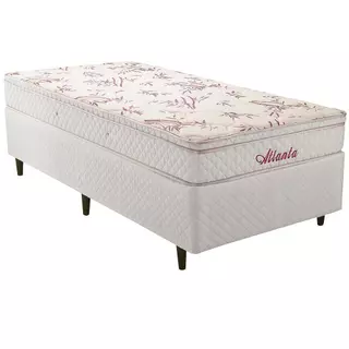 Cama Box Solteiro Herval Atlanta, Molas Bonnel, 59x88x188 cm em Oferta na Shopee