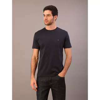 Camiseta Mc Ck Masc Pima - Marinho em Oferta na Shopee