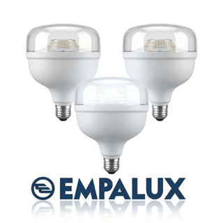 Kit 3 Lâmpadas LED Empalux 50W E27 6500K Luz Branca Alta Luminosidade