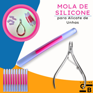 Mola de Silicone Profissional para Alicate de Cutícula Universal + Protetores de Ponta (Brinde)