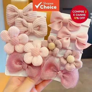 Acessórios Encantadores Para Cabelo De Bebê | Faixas De Com Laço De Flores Em Tecido Não Danificado em Oferta na Shopee
