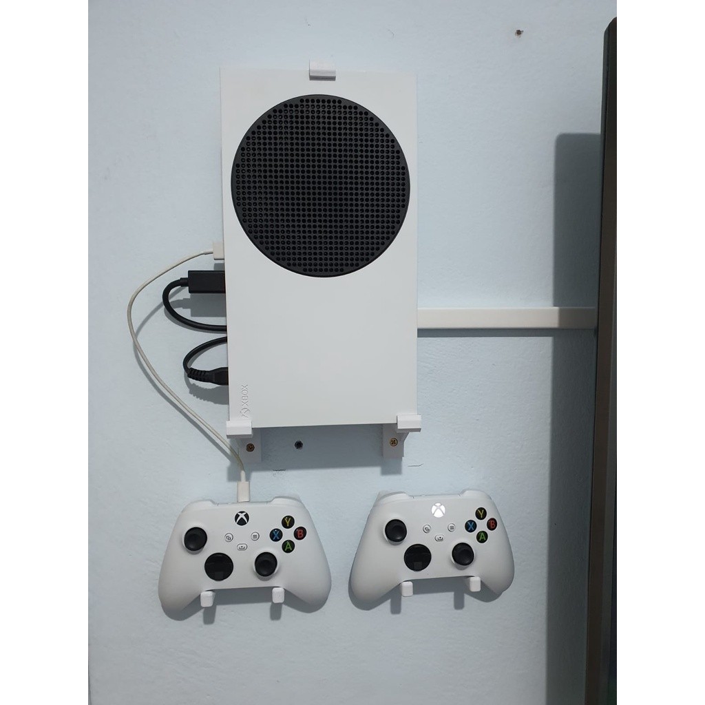Suporte Parede Xbox Series S P/ (Console + 2 Controles)