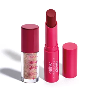 Combo Niina Secrets: Delineador Crystal Brilho Rose Gold 3g + Hidra Balm Rosa 3,2g em Oferta na Shopee