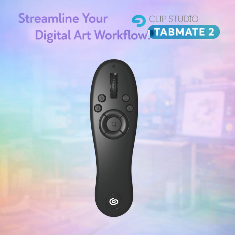 CLIP STUDIO TABMATE 2 Wireless One-Hand Controller for Digital