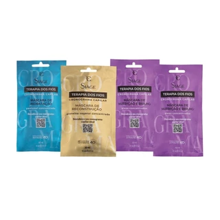 Eudora Kit Cronograma Capilar Nutrição Siàge Terapia dos Fios 60ml cada (4 itens) em Oferta na Shopee