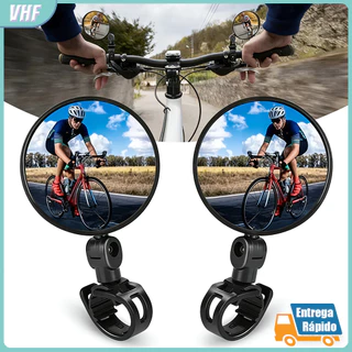 2 Unidades Espelhos Bicicleta Acessórios Ângulo Largo Ajustável