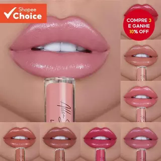 Creme Brilho Labial à Prova d'Água com Longa Duração e Cor Vívida - Beleza Europeu Americano em Oferta na Shopee