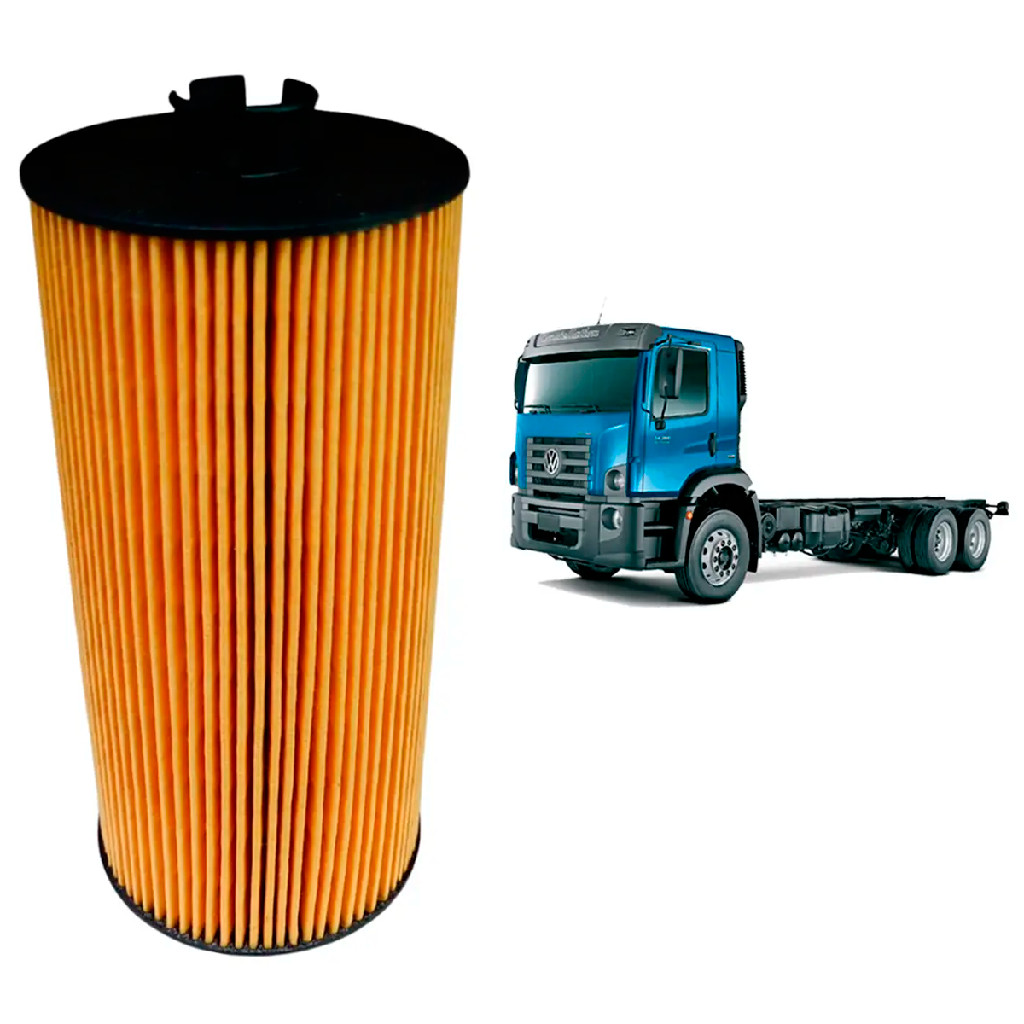Filtro Óleo Refil Fleetguard LF17807 VW Constellation Worker MAN D08 ...