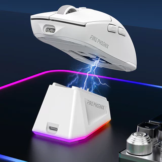 Mouse Gamer Sem Fio Fire Phoenix 24000dpi Paw3311