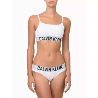 Sutiã Alças Faixa Micro Intense Power Calvin Klein Feminina Underwear - Branco/Branco em Oferta na Shopee