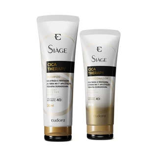 Eudora Kit Siàge Cica-Therapy: Shampoo 250ml + Condicionador 200ml em Oferta na Shopee