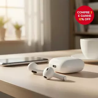 2025 Fone de Ouvido Bluetooth 5.3 TWS Pro4 9D Estéreo Sem Fio Com Microfone em Oferta na Shopee