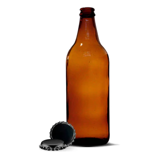 24 Garrafas Cerveja Artesanal Caçula 600ml + Coroa Metálica