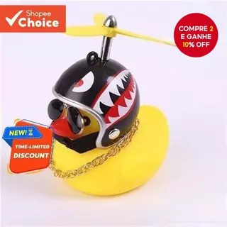 1 Peça Decoração De Carro De Pato Amarelo – Capacete Fofo E Acessório De Bicicleta , Brinquedo De Banho Para Diversão Em em Oferta na Shopee