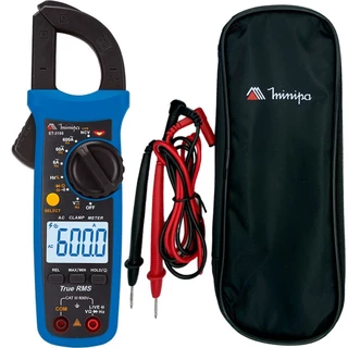 Alicate amperímetro digital CAT III 600V True RMS - ET-3155 - Minipa em Oferta na Shopee
