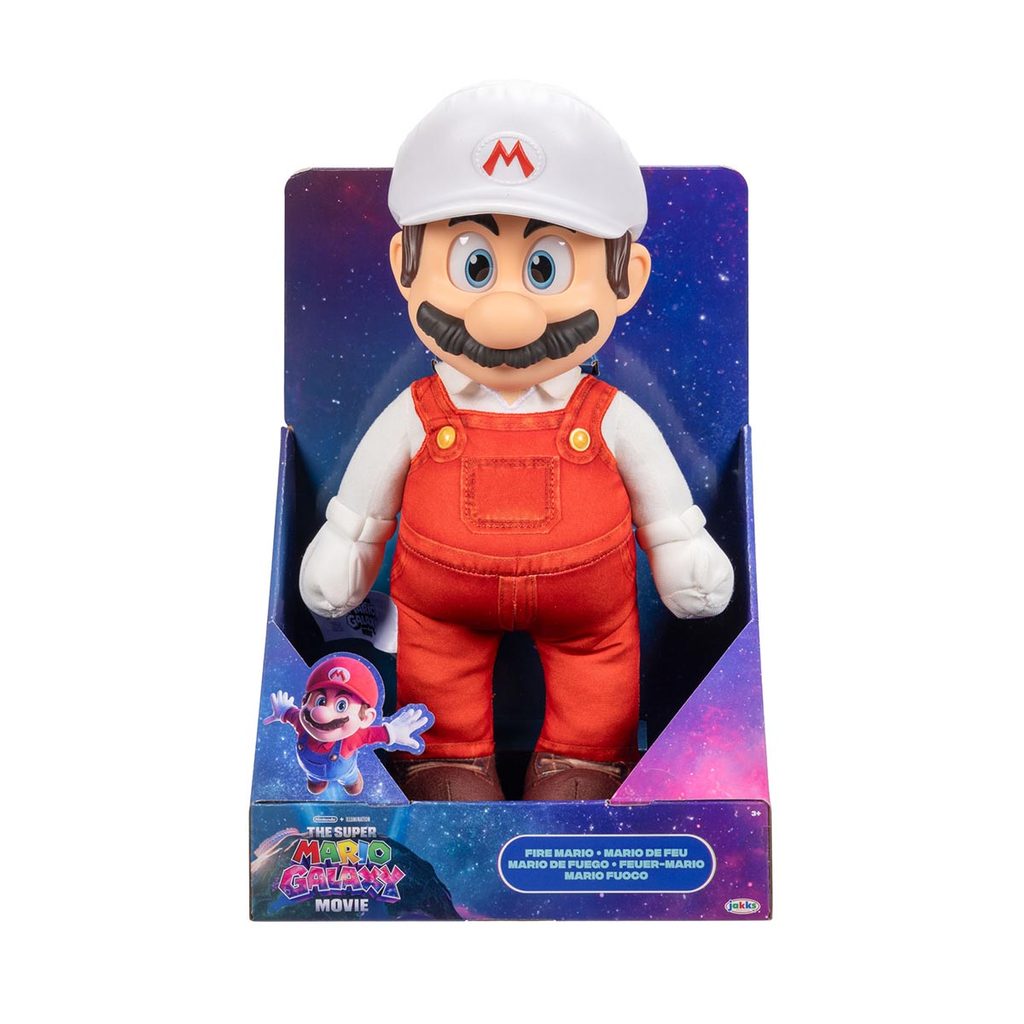 Pelúcia Mario De Fogo de 35cm - Super Mario Filme em Oferta na Shopee