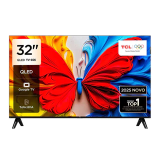 Smart TV 32 Polegadas FHD 32S5K QLED Dolby Audio TCL em Oferta na Shopee