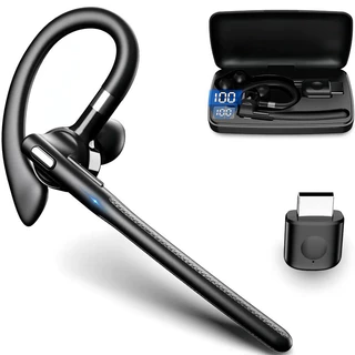 Fones De Ouvido Bluetooth 5.4 Estéreo Handsfree Cancelamento Ruído Sem Fio Negócios Fone Com Microfone ENC Para Todos Os
