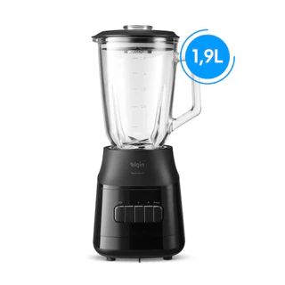 Liquidificador Super Force Preto 900W 3 Velocidades Jarra de Vidro 1,9L Função Pulsar Elgin em Oferta na Shopee