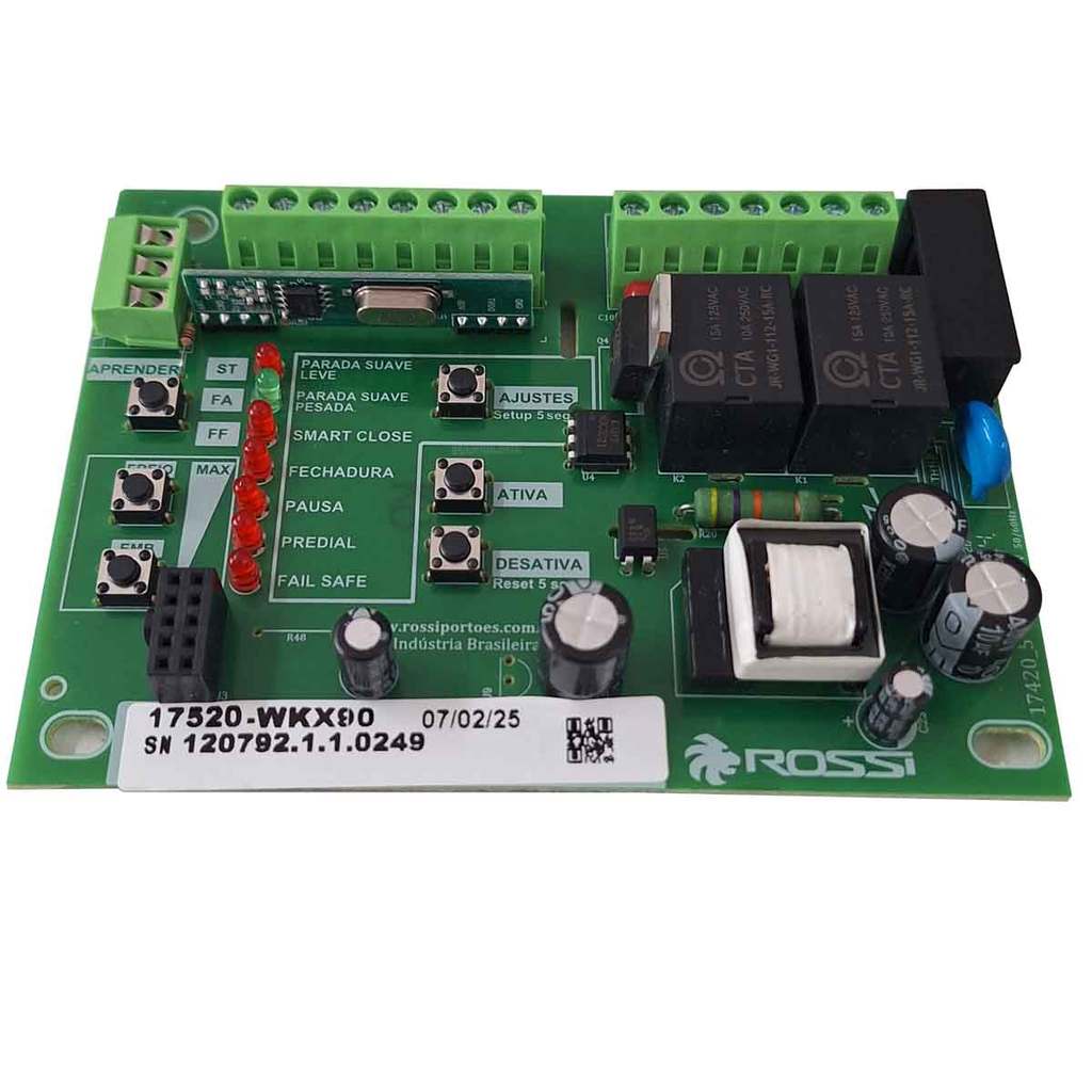 Placa Central Motor Portão Rossi Dz Bv Nano Atto WKX90 | Shopee Brasil