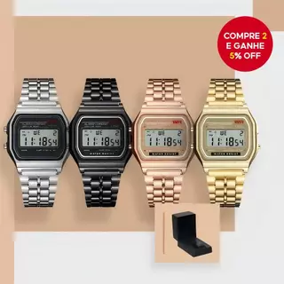 Vintage Minimalista Elegante Casual À Prova D'água Relógio Digital Unissex Uso Diário Viagens Ao Ar Livre em Oferta na Shopee