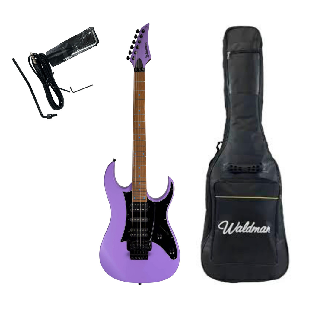 Guitarra Elétrica Waldman Super Strato - WIG-250 PP/B - Com Capa ...