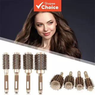 Pente de Cabeleireiro Profissional - Escova para Cabelo Encaracolado Feminina, Escovas Cilíndricas para Cabeleireiro, em Oferta na Shopee