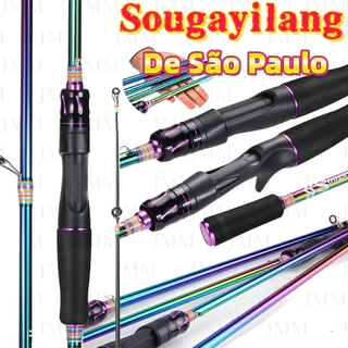 Sougayilang 6-12LB 1.8-2.1m Vara De Pesca De Fibra De Carbono De 2 Seções Adequada Para Água Doce E Salgada Com Uma Forç em Oferta na Shopee
