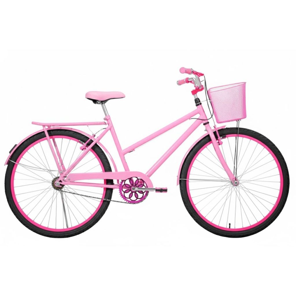 Bicicleta 26 Rosa Poti Aro Alumínio Pink | Shopee Brasil