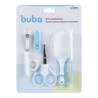 Kit de Higiene e Cuidados Para Bebê Buba Azul em Oferta na Shopee