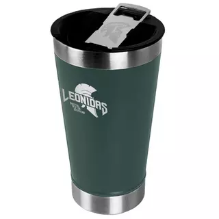 Copo Térmico Leonidas, 473ml, Quente ou Frio, Metal, Verde em Oferta na Shopee