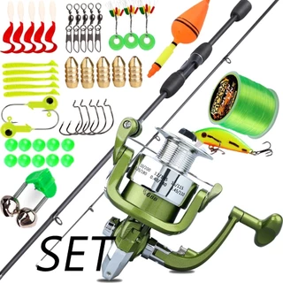 Sougayilang 1.8m Vara De Pesca Giratória Série 1000-4000 Carretel Linha Isca Conjunto Completo 2 Seções Com 6BB 5.2 : 1 em Oferta na Shopee