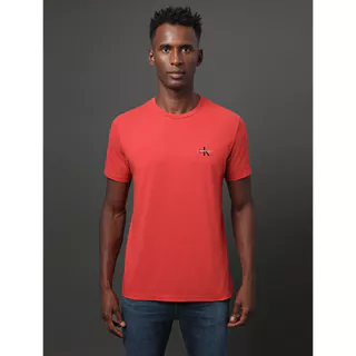 Camiseta Masculina Reissue Peito Calvin Klein Jeans - Vermelho em Oferta na Shopee