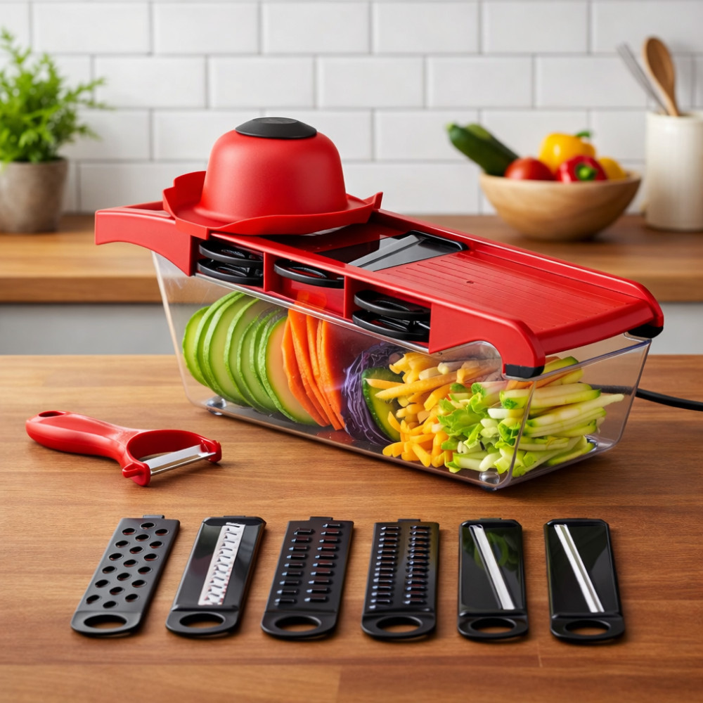 Mandoline Fatiador Profissional Cozinha Slicer Aço Inox Cort
