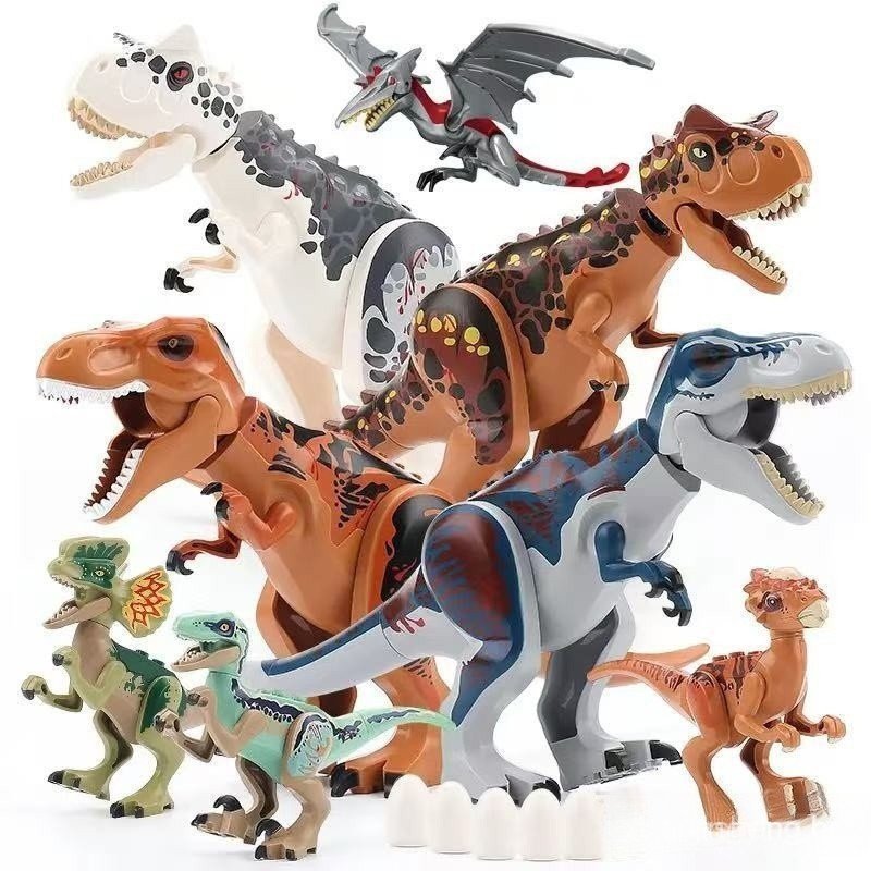 Blocos LEGO Dinossauro Tiranossauro Rex Jurassic World Park Brinquedo ...