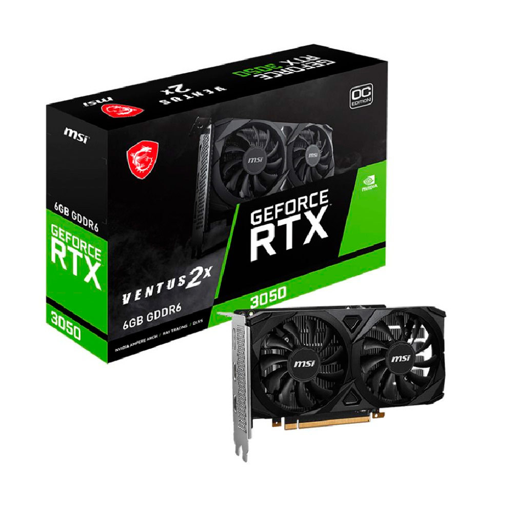 Placa De Vídeo Msi Nvidia Geforce Rtx 3050 Ventus 2x Oc, 6gb Gddr6 ...